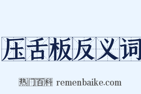 压舌板反义词是什么意思的图片